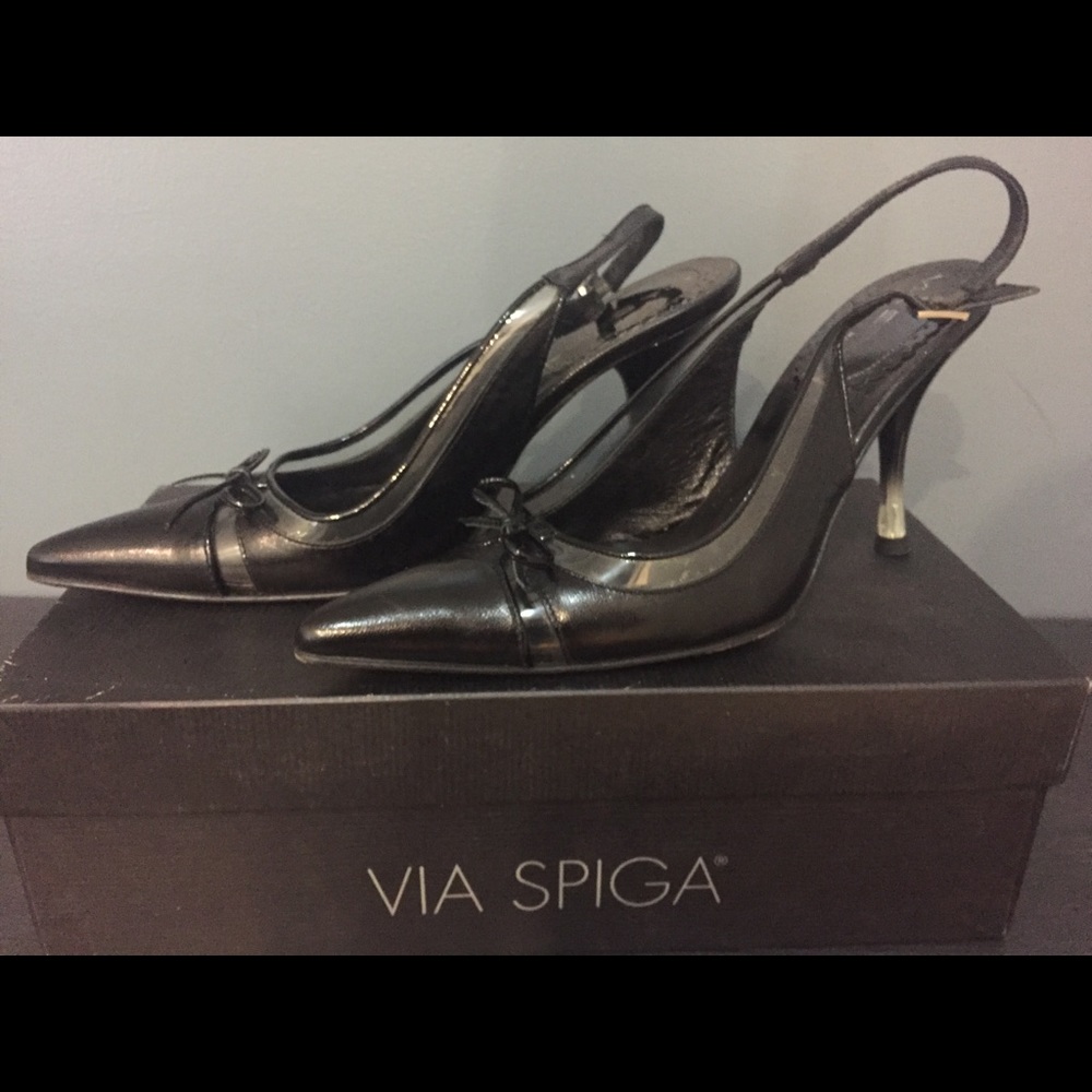 Via Spiga dress/office kitten heel shoes